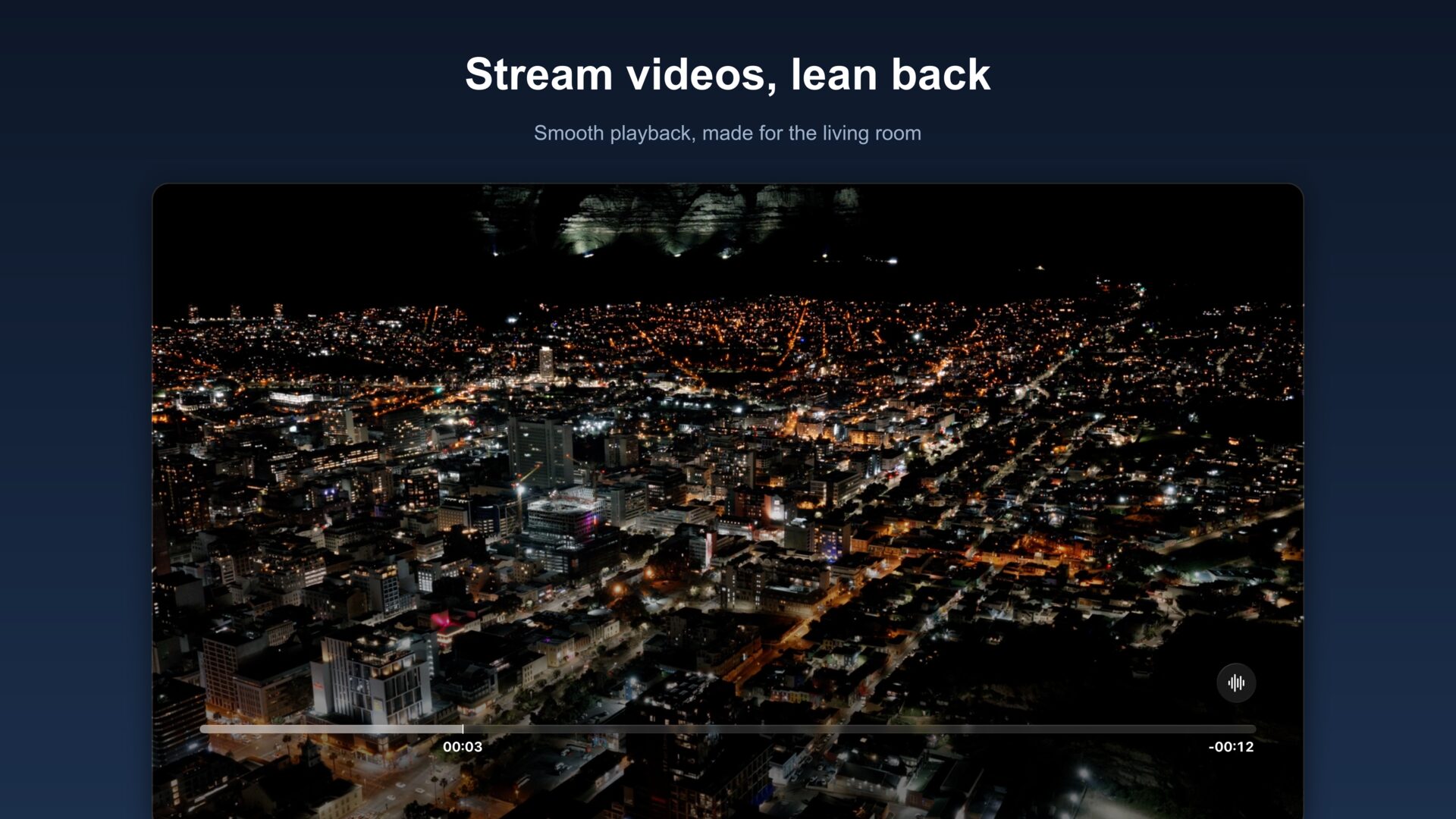 Full-screen video playback on Apple TV