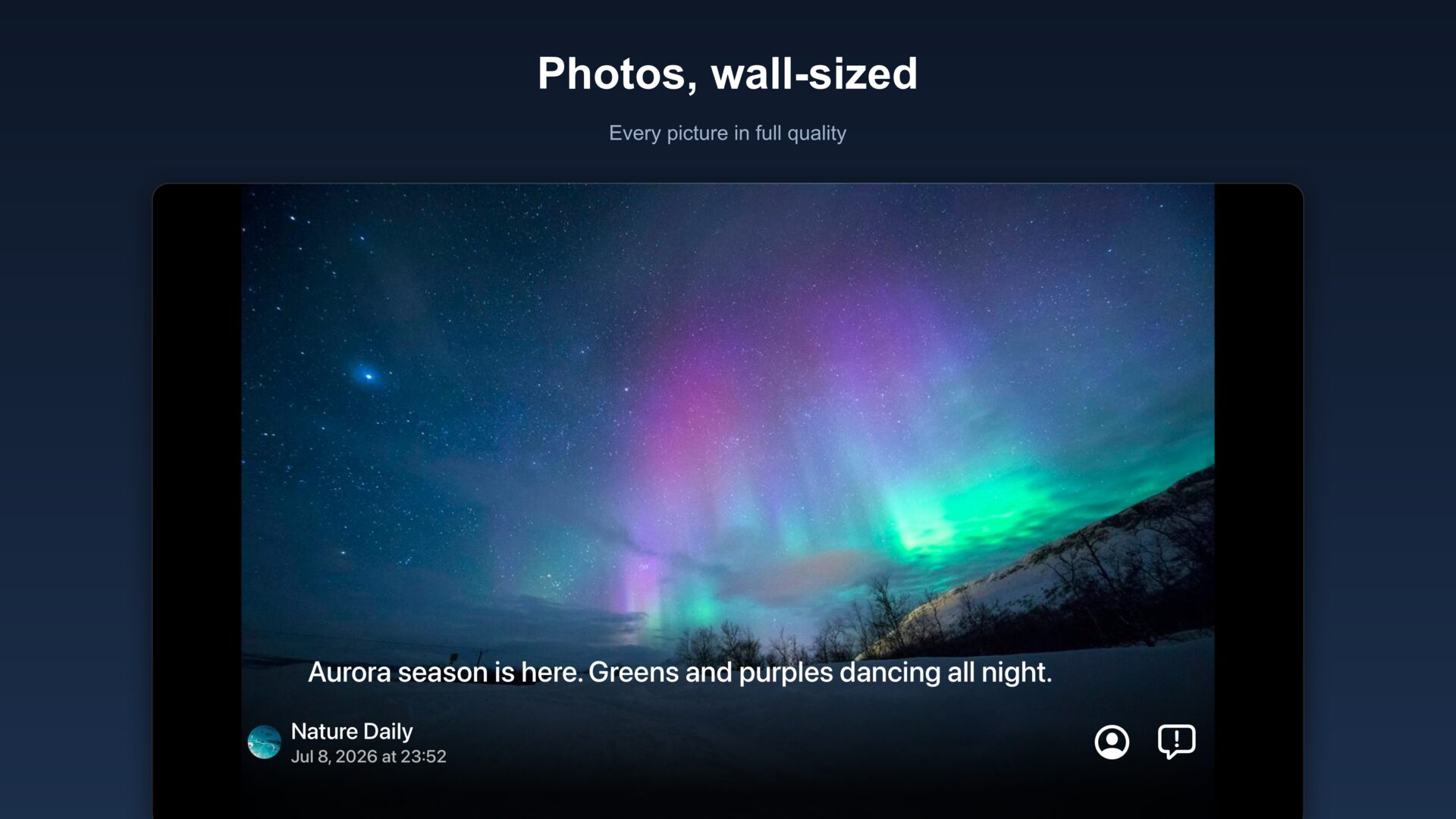 Full-screen photo viewer
